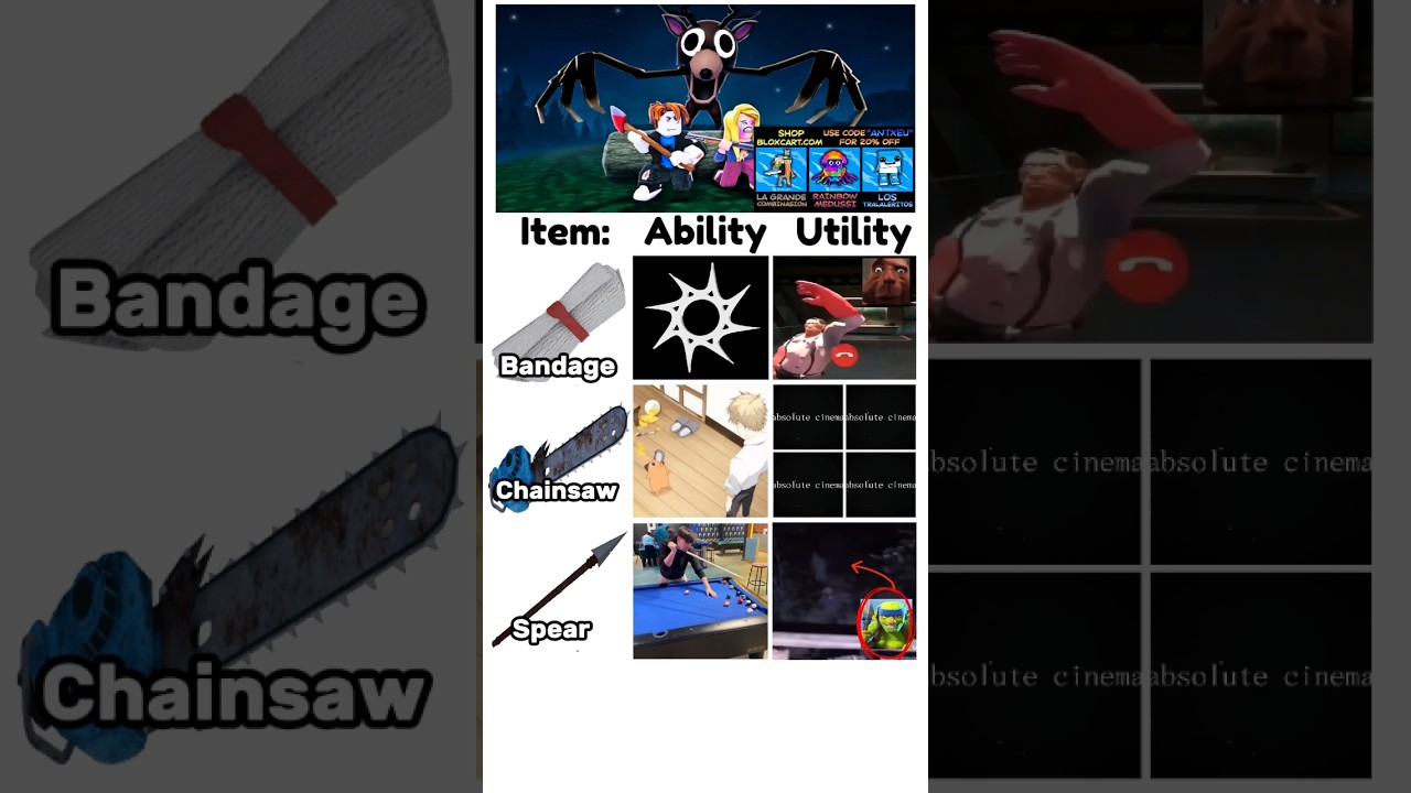 99 Nights In The Forest Items be like 🩹😵 