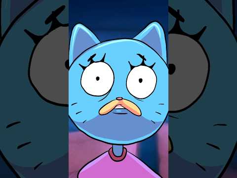Nicole meets an intruder #amazingworldofgumball #cartoons #analoghorror #shorts