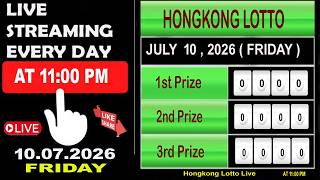 Hongkong Lotto Live Result July 10, 2026 | Lotto Live