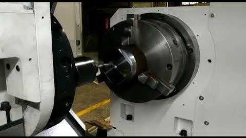 Willis CNC lathe with live turret and C axis
