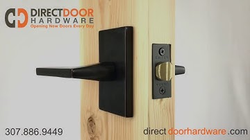 Emtek Helios Lever with Rectangular Rosette in Oil Rubbed Bronze