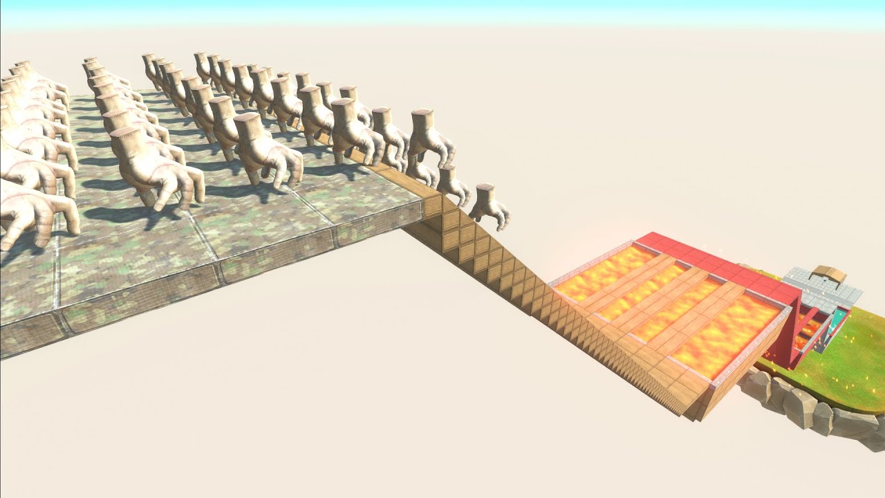 Challenge Lava and Water vs Monsters - ARBS