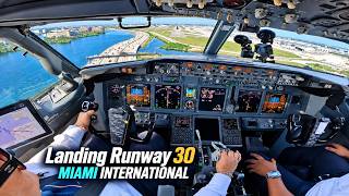 What a landing on Runway 30 at Miami Airport looks like Guide