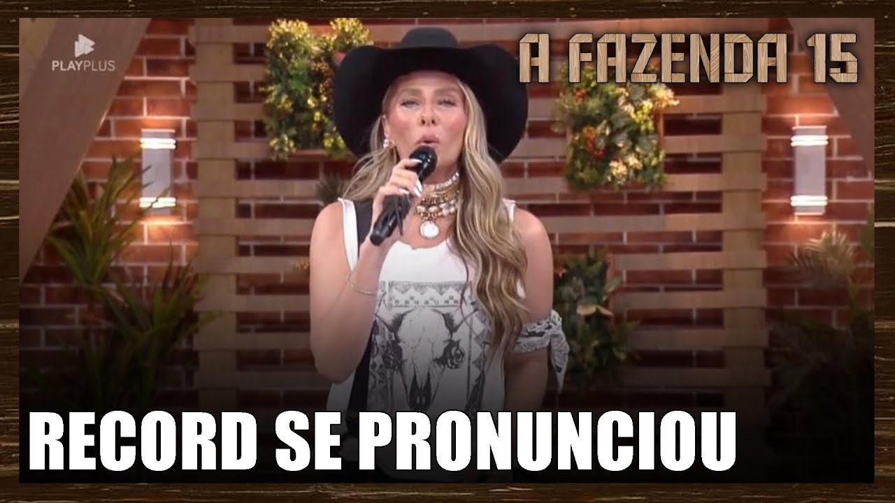 RECORD SE PRONUNCIA E VAI TOMAR ATITUDE CONTRA CARIÚCHA, LARANJINHA E