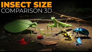 Insect Size Comparison 3D | Ant vs Leaf Insect vs Giant Beetle vs Stick Insect & More