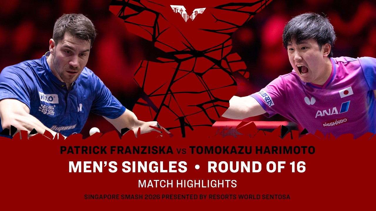 Patrick Franziska vs Tomokazu Harimoto | MS R16 | #WTTSingapore2026 