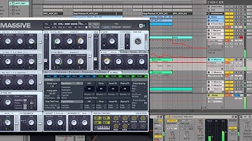 Playthrough: Massive Deep House Electronica Sound Design in Ableton Tutorial Future Kiasmos Synth