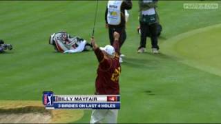 Shot of the Day: Billy Mayfair plays to the crowd on the 16th hole at TPC Scottsdale Information