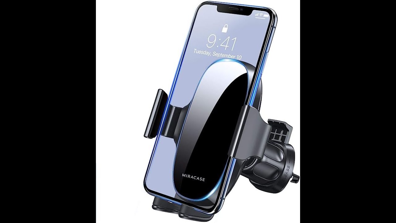 Miracase Upgraded-2nd Generation Universal Phone Holder for Car Air Vent Car Mount iPhone Compatible