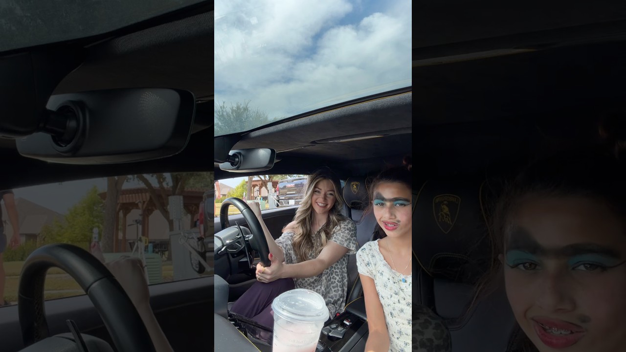 She let me drive the Lambo!