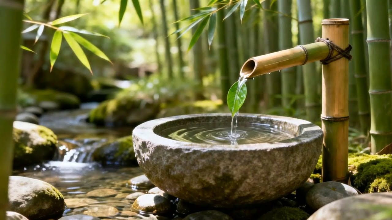 “Relaxing Bamboo Water Sounds | Spa Music, Meditation, Stress Relief”