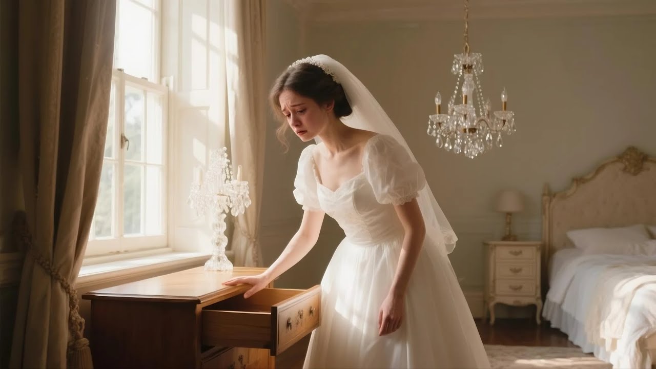 Left alone after the wedding, the bride returns home and is shocked by what she finds hidden ins