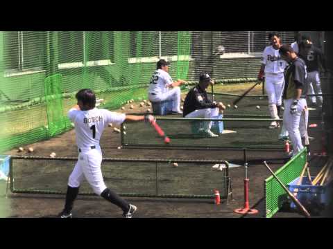 #1 後藤光尊　#55 Ｔ-岡田　#9 坂口智隆　#5 平野恵一