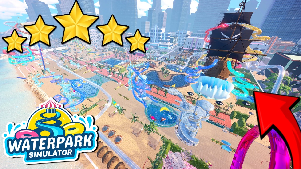 This May Be The BEST Park In Waterpark Simulator (Full Tour)