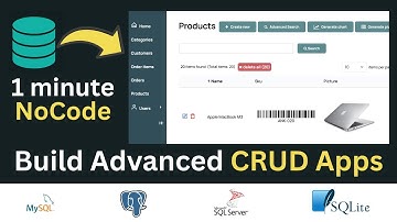 Build Enterprise-Ready CRUD Apps from a Database in 1 Minute (NoCode)