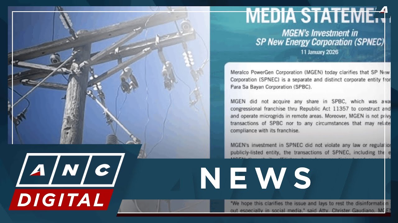 MGEN says did not acquire shares in Leviste solar firm; SPNEC 'separate, distinct corporate entity'