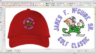 Notre Dame Embroidery logo for Cap