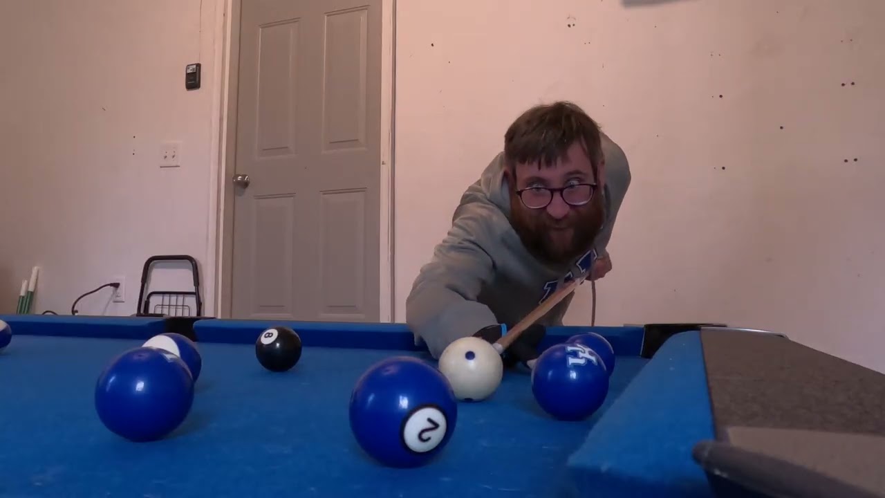 Playing myself in a game of Eight ball 