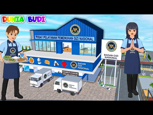 Yuta Mio Jadi Petugas MBG Buat Markas BADAN GIZI NASIONAL Bertingkat 😱 Baby Celine Ikut Naik Mobil🥳