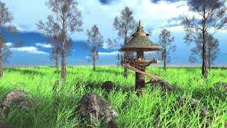 Create realistic nature in element 3d after effects animated grass.