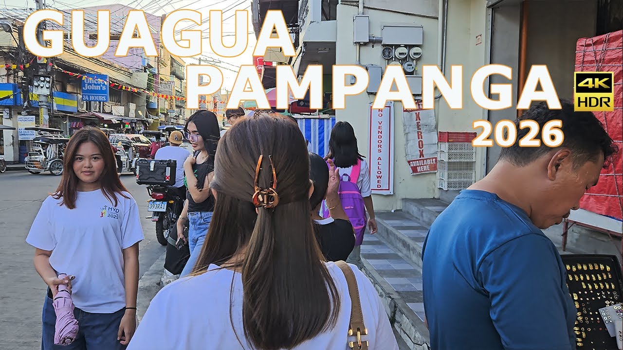 GUAGUA PAMPANGA AFTERNOON WALK 2026 [4K HDR] THIS IS GUAGUA PAMPANGA NOW