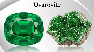 Uvarovite Garnet, green gemstone, Physical and Chemical