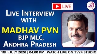 Interview with Madhav PVN - Andhra Pradesh BJP MLC || Anchor Chandu || Talk with TV24 Studio