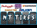 MT Tire Comparison 5 Tires You Need To See! Mastercraft, Kumho, Nexen, Falken, Hankook.