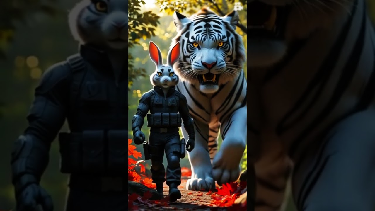 The Warrior Rabbit and His Fierce Tiger Guardian