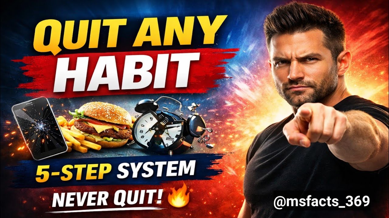Break Bad Habits Permanently | 5 Simple Steps That Actually Work | Never Quit Mindset