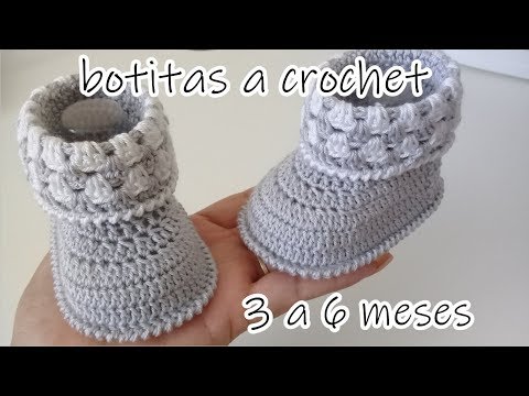 Escuchando Dialecto Cerco Botitas tejidas a crochet para bebé - baby crochet - ganchillo - YouTube