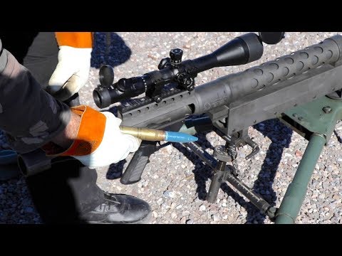 20mm Cannon vs Rock and Dirt
