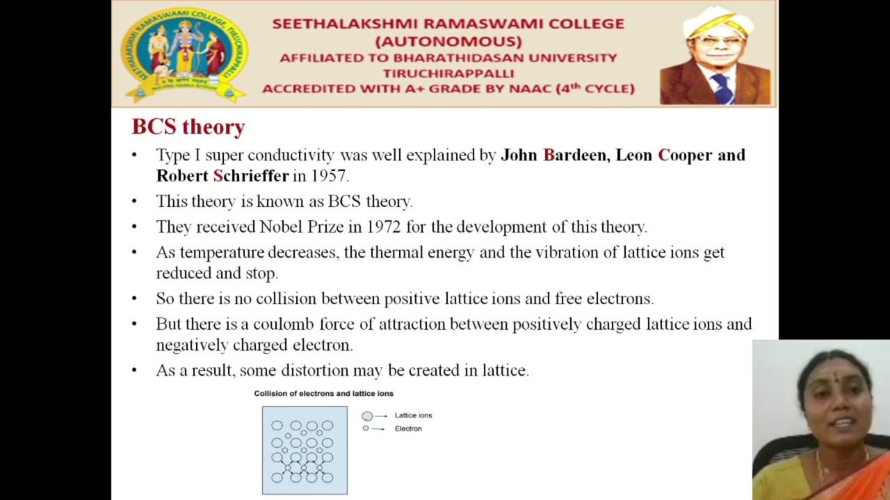 BCS THEORY OF SUPERCONDUCTORS – Dr.S.Kanchana – Dept. of Physics