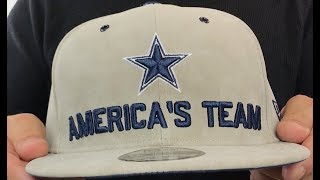 Cowboys '2018 SPOTLIGHT LEATHER SNAPBACK' Grey Hat by New Era