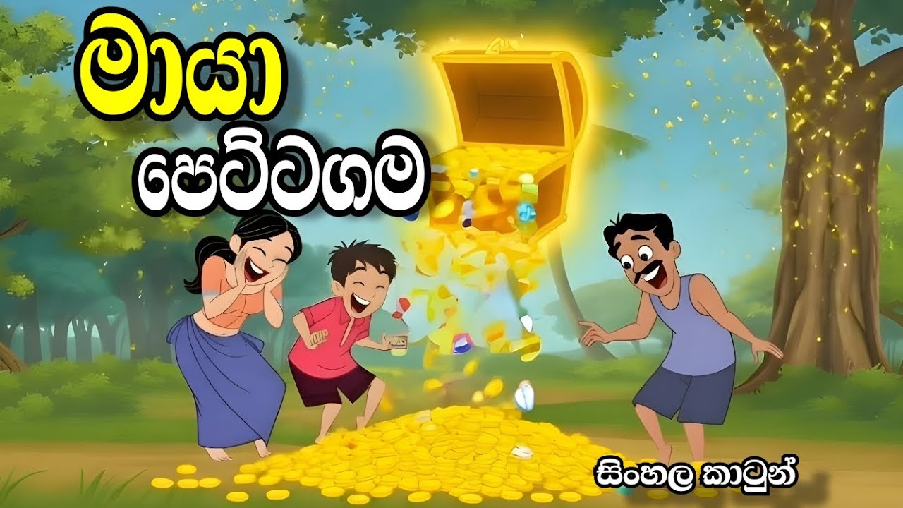මායා පෙට්ටගම -Sinhala cartoon | sinhala lama kathandara/cartoon story 