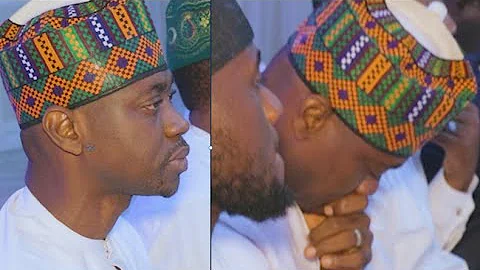 Lateef Adedimej Goes Emotional At Faithia Balogun' Event As She Goes On Her Knees To Greet Her Guest