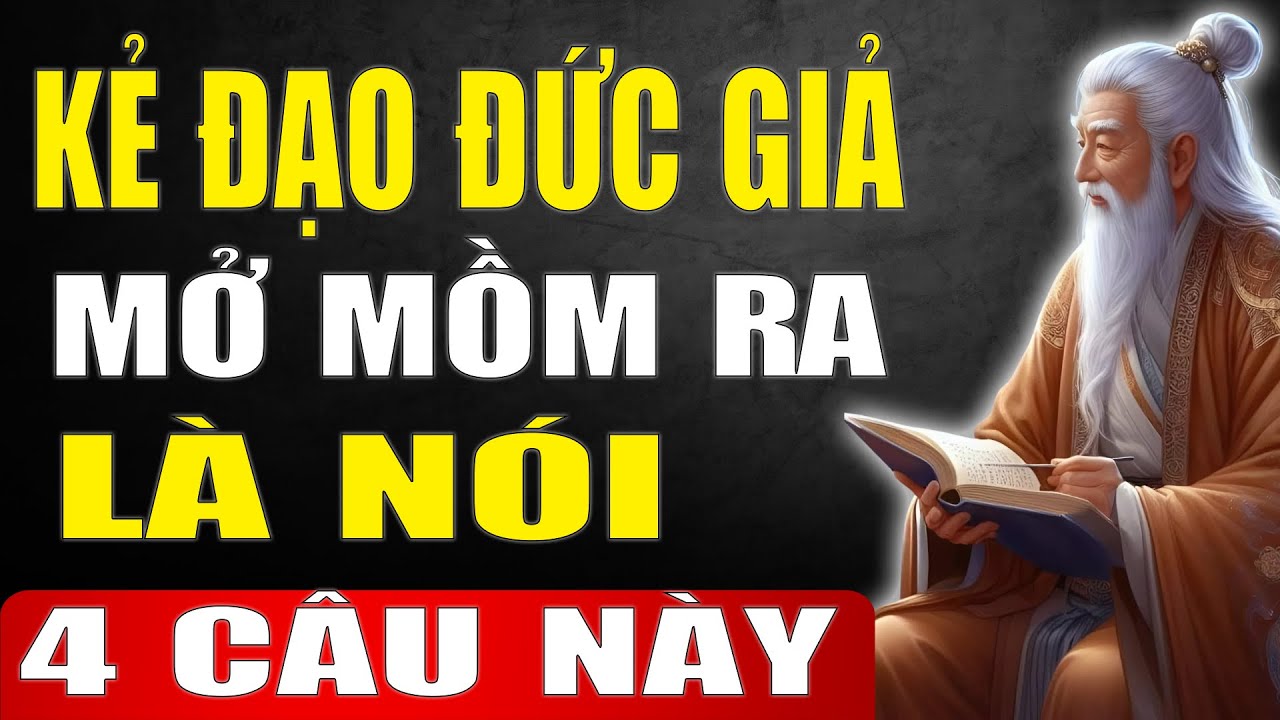 Cổ Nhân Dạy: Kẻ Đạo Đức Giả Mở Mồm Ra Là Nói 4 Câu Này, Sống Khôn Biết Mà Tránh Xa.