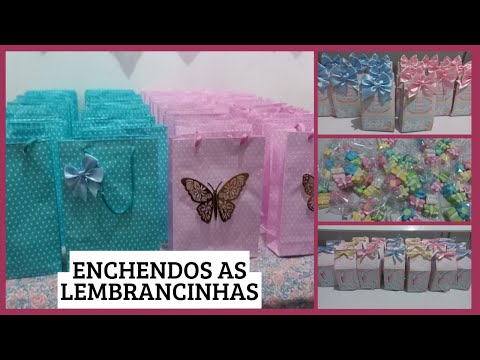 ENCHENDO AS SACOLINHAS SURPRESAS E PERSONALIZADOS | JARDIM DAS BORBOLETAS | 4 ANOS DA MARIA FERNANDA