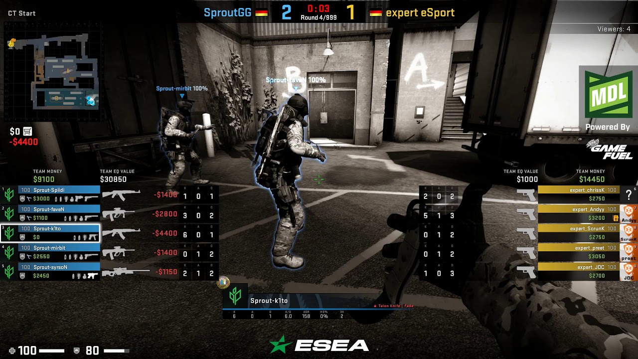 ESEA MDL SEASON 31 EUROPE SPROUT VS EXPERT | TRAIN | CSGO 2019