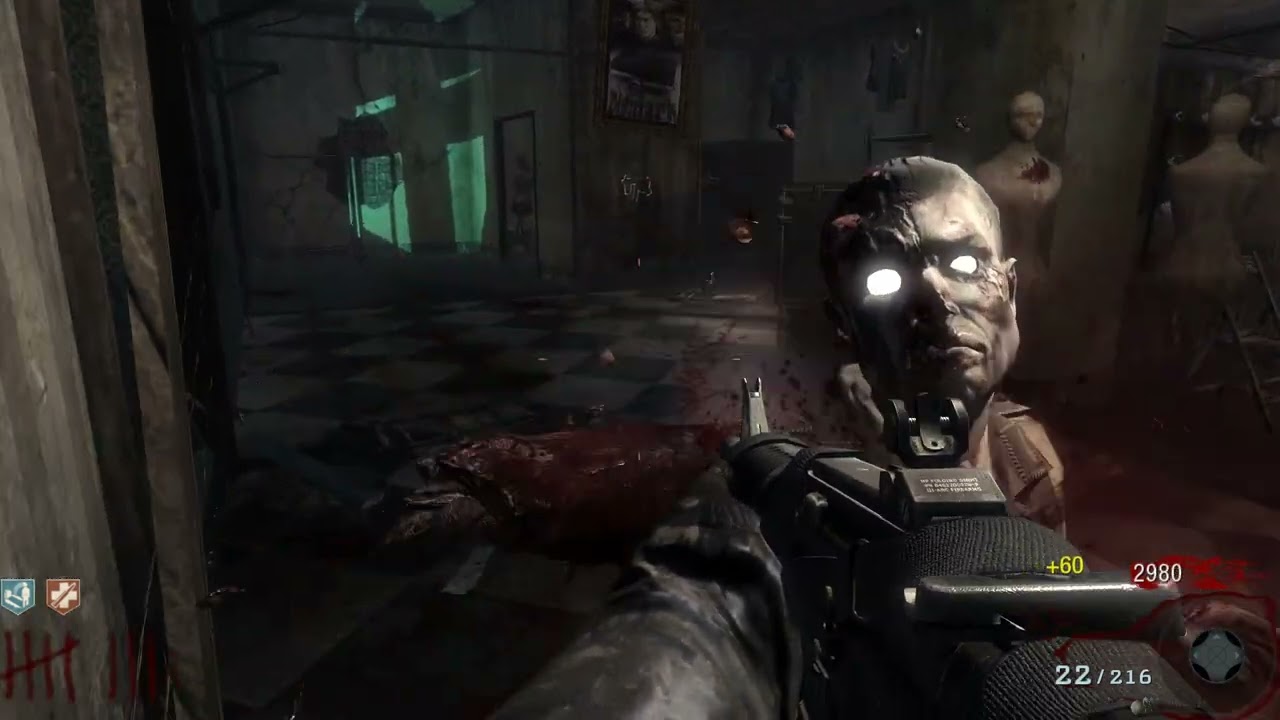 Call of Duty Black Ops Kino Der Toten Zombies (Richtofen Gameplay)