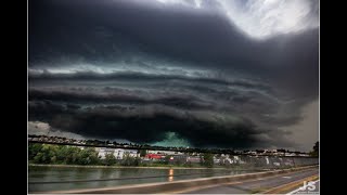 HEFTIGE UNWETTER IN BAYERN / DEUTSCHLAND  Superzelle, Monsterfront, Gewitter & Hagel 10. Juli 2020