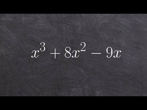 How To Factor A Polynomial To The Third Degree By Factoring Out An X