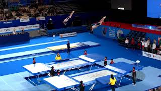 Ukraine 2 (UKR) M - 2019 Trampoline Worlds, Tokyo (JPN) - Qualification Synchro R1