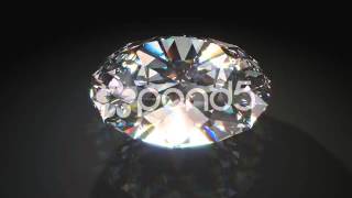Rotating Diamond on Black Background - After Effects - Cinema 4D - Stock Footage