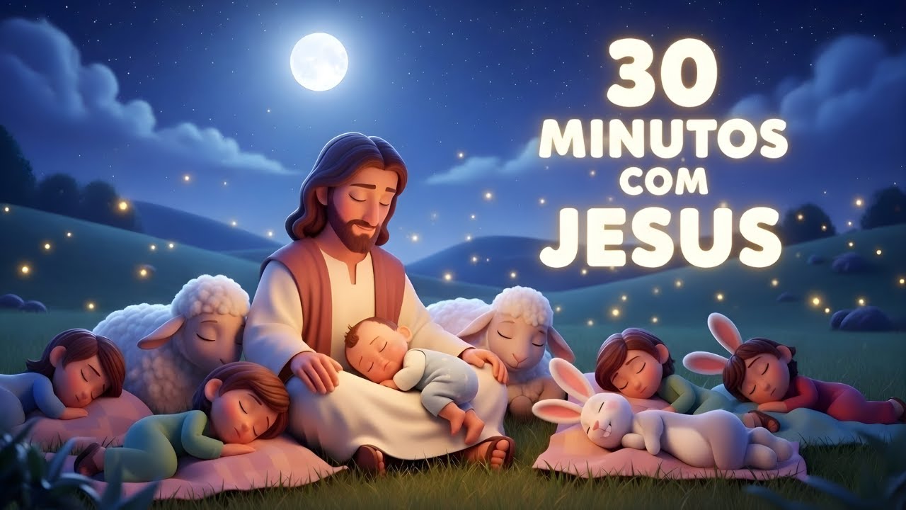 30 Minutos de Música de Ninar Gospel | Dormir Tranquilo com Jesus