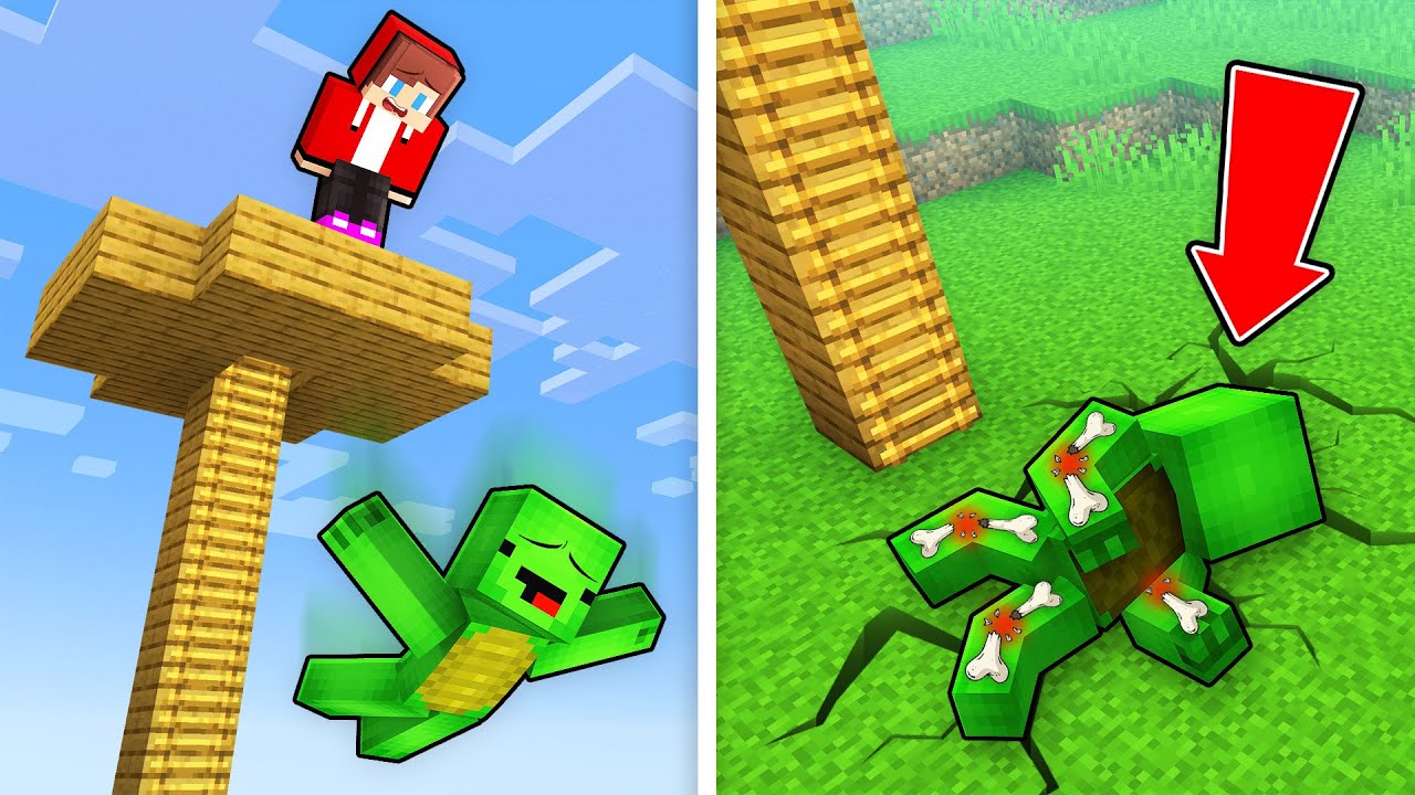 Mikey vs JJ : Breaking Bones Give Money in Minecraft (Maizen)