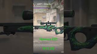 EnzymCS on X: Pt2: 1: AWP, Atheris (ST FN) w/ 4x Sprout (Holo) 1/20  (lowest float ST) 2: SCAR-20