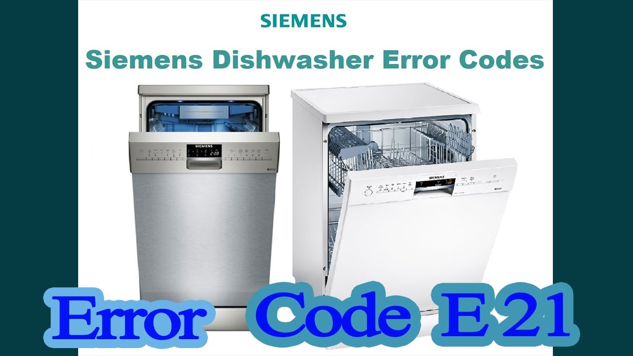 siemens dishwasher e01