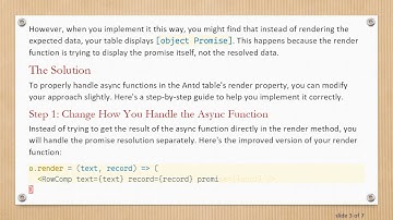 How to Use Async Functions in Antd Table Columns