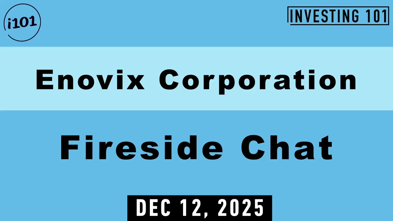 Enovix Corporation Fireside Chat | Dec 12, 2025